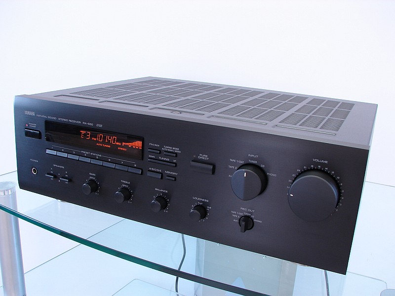 Yamaha RX550 Natural Sound Stereo Receiver in black, 12 Months